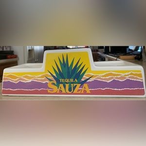 RARE! Vintage Sauza‎ Tequila Ceramic 3 Bottle Display Holder Glorifier